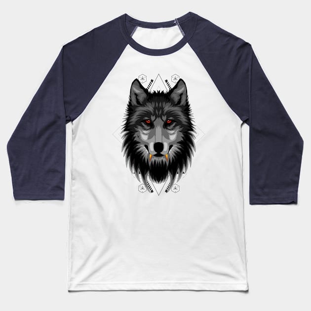 alpha wolf Baseball T-Shirt by SHINIGAMII